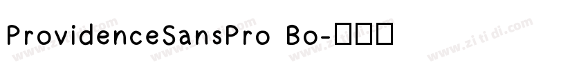 ProvidenceSansPro Bo字体转换
